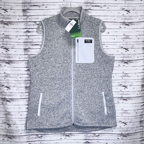 L.L.Bean Sweater Fleece Long Vest - Picture 10 of 11